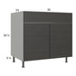 RTA Euro Cafe 36" Sink Base Cabinet