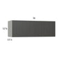 RTA Euro Cafe 36" x 12-5/8" Flip Up Door Wall Cabinet with 1 Finished End Panel