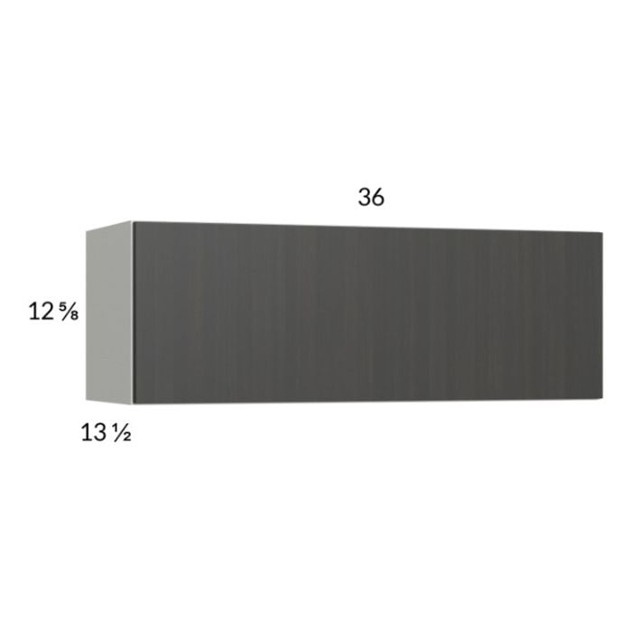 RTA Euro Cafe 36" x 12-5/8" Flip Up Door Wall Cabinet with 1 Finished End Panel