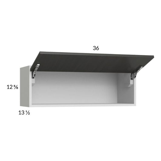 RTA Euro Cafe 36" x 12-5/8" Flip Up Door Wall Cabinet with 1 Finished End Panel