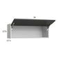 RTA Euro Cafe 36" x 12-5/8" Flip Up Door Wall Cabinet