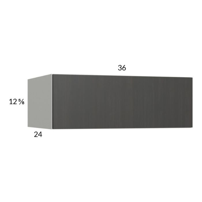 RTA Euro Cafe 36" x 12-5/8" x 24" Flip Up Door Wall Cabinet with 1 Finished End Panel
