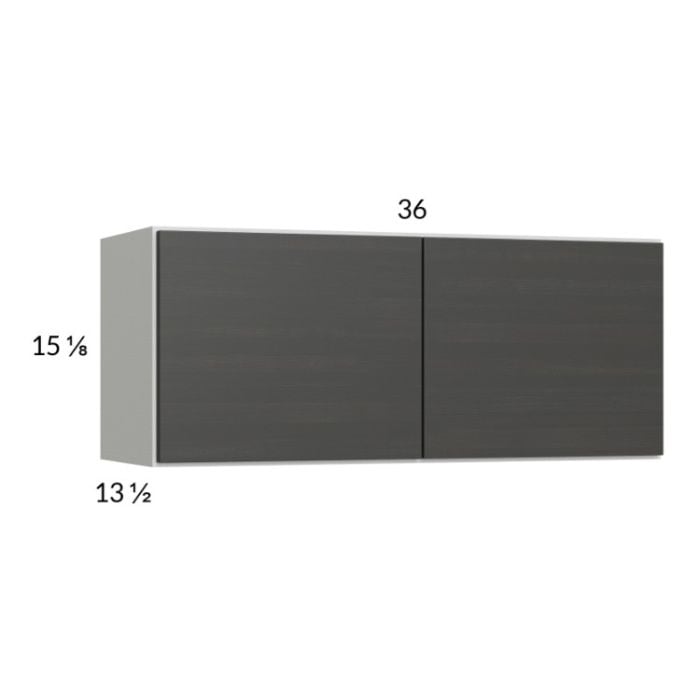 RTA Euro Cafe 36" x 15-1/8" Wall Cabinet with 1 Finished End Panel