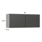 RTA Euro Cafe 36" x 15-1/8" Wall Cabinet with 2 Finished End Panels
