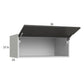 RTA Euro Cafe 36" x 15-1/8" x 24" Flip Up Door Wall Cabinet