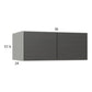 RTA Euro Cafe 36" x 15-1/8" x 24" Wall Cabinet with 1 Finished End Panel