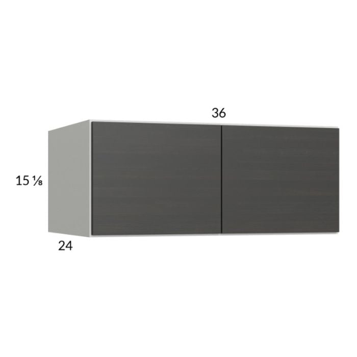RTA Euro Cafe 36" x 15-1/8" x 24" Wall Cabinet with 2 Finished End Panels