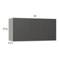 RTA Euro Cafe 36" x 17-5/8" Flip Up Door Wall Cabinet