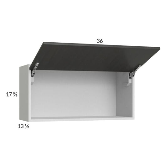 RTA Euro Cafe 36" x 17-5/8" Flip Up Door Wall Cabinet with 1 Finished End Panel