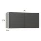 RTA Euro Cafe 36" x 17-5/8" Wall Cabinet with 1 Finished End Panel