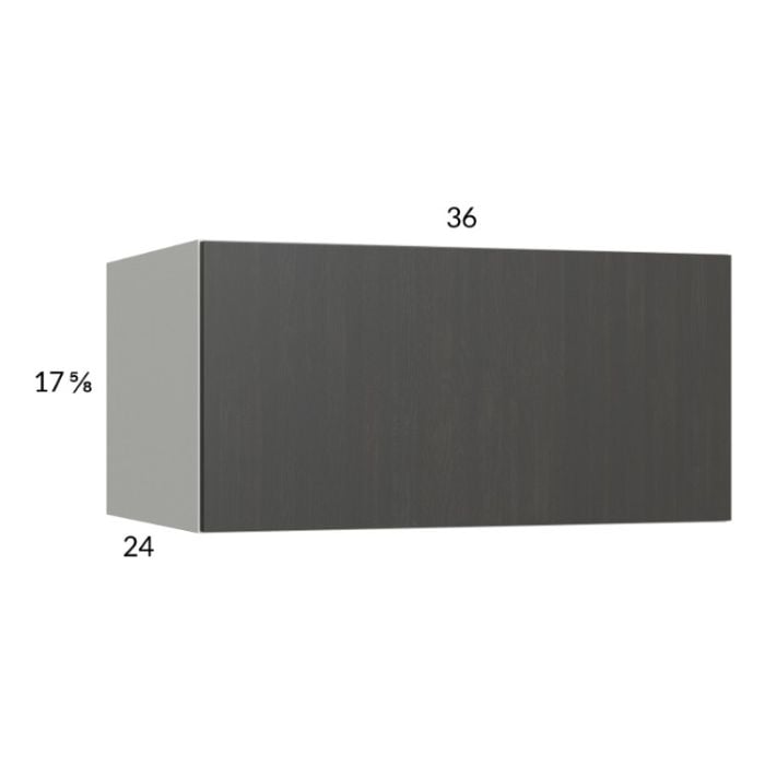 RTA Euro Cafe 36" x 17-5/8" x 24" Flip Up Door Wall Cabinet with 1 Finished End Panel