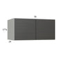 RTA Euro Cafe 36" x 17-5/8" x 24" Wall Cabinet