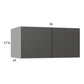 RTA Euro Cafe 36" x 17-5/8" x 24" Wall Cabinet with 1 Finished End Panel