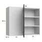 RTA Euro Cafe 36" x 30-1/4" Blind Corner Wall Cabinet with 1 Finished End Panel