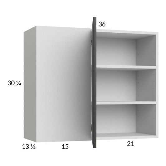RTA Euro Cafe 36" x 30-1/4" Blind Corner Wall Cabinet with 1 Finished End Panel