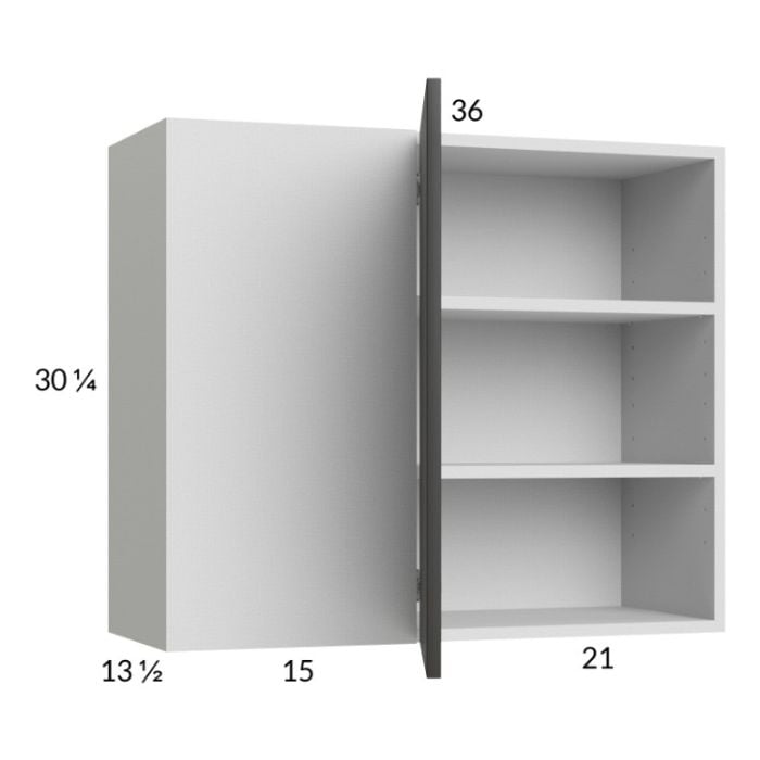 RTA Euro Cafe 36" x 30-1/4" Blind Corner Wall Cabinet with 2 Finished End Panels
