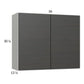RTA Euro Cafe 36" x 30-1/4" Wall Cabinet with 2 Finished End Panels