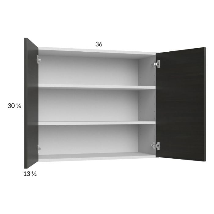 RTA Euro Cafe 36" x 30-1/4" Wall Cabinet with 2 Finished End Panels