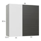 RTA Euro Cafe 36" x 35-1/4" Blind Corner Wall Cabinet with 2 Finished End Panels