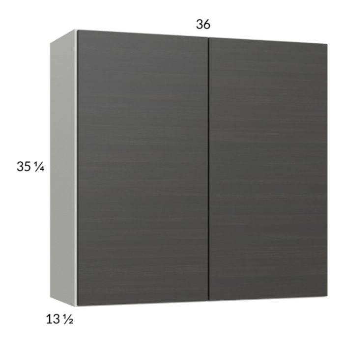 RTA Euro Cafe 36" x 35-1/4" Wall Cabinet with 1 Finished End Panel
