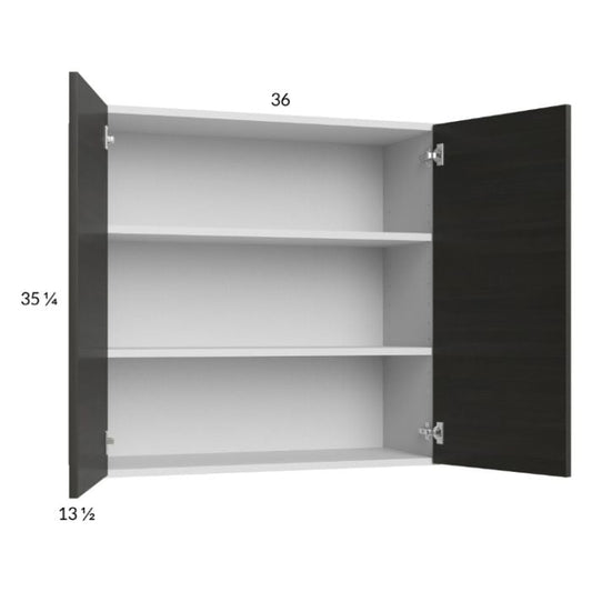 RTA Euro Cafe 36" x 35-1/4" Wall Cabinet with 2 Finished End Panels