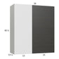 RTA Euro Cafe 36" x 40-1/4" Blind Corner Wall Cabinet