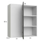 RTA Euro Cafe 36" x 40-1/4" Blind Corner Wall Cabinet with 2 Finished End Panels