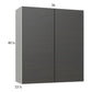 RTA Euro Cafe 36" x 40-1/4" Wall Cabinet with 2 Finished End Panels