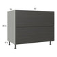 RTA Euro Cafe 42" 2-Drawer Base Cabinet
