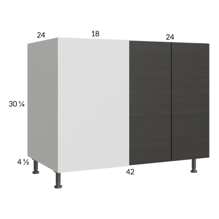 RTA Euro Cafe 49" - 52" Full Height 2-Door Blind Base Corner Cabinet