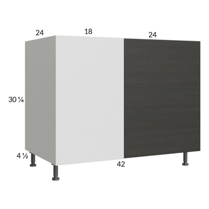 RTA Euro Cafe 49" - 52" Full Height Door Blind Base Corner Cabinet