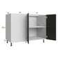RTA Euro Cafe 52" - 55" Full Height 2-Door Blind Base Corner Cabinet