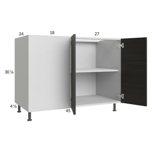 RTA Euro Cafe 52" - 55" Full Height 2-Door Blind Base Corner Cabinet