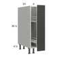 RTA Euro Cafe 6" Full Height Door Base Pullout Cabinet with 1 Finished End Panel