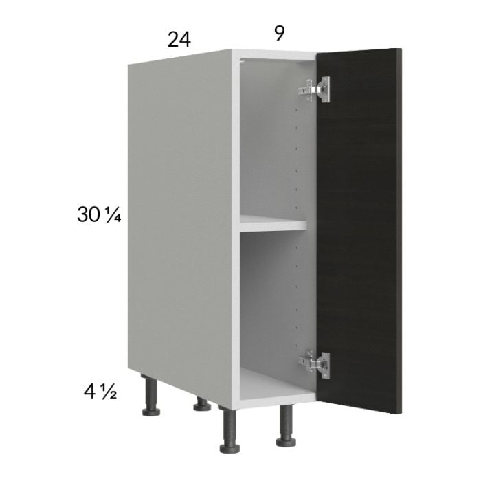 RTA Euro Cafe 9" Full Height Door Base Cabinet with 2 Finished End Panels