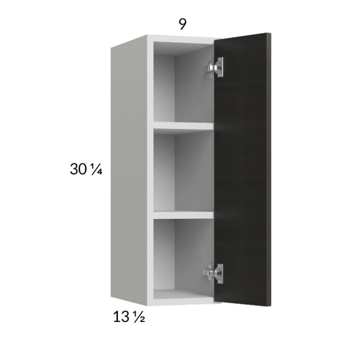 RTA Euro Cafe 9" x 30-1/4" Wall Cabinet with 2 Finished End Panels