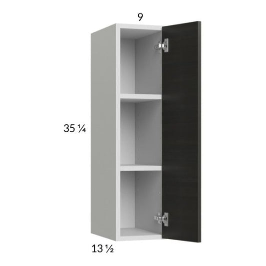 RTA Euro Cafe 9" x 35-1/4" Wall Cabinet with 2 Finished End Panels