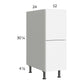 RTA Euro Gloss White 12" 2-Drawer Base Cabinet with 2 Finished End Panels