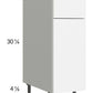 RTA Euro Gloss White 12" Base Cabinet