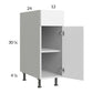 RTA Euro Gloss White 12" Base Cabinet with 2 Finished End Panels