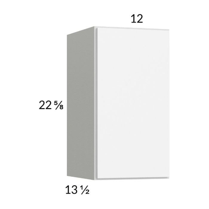 RTA Euro Gloss White 12" x 22-5/8" Wall Cabinet