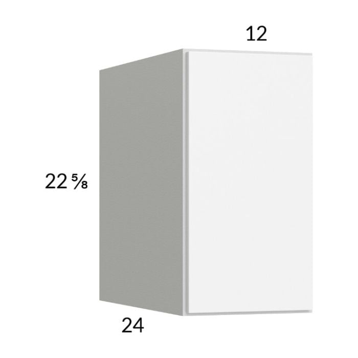 RTA Euro Gloss White 12" x 22-5/8" x 24" Wall Cabinet