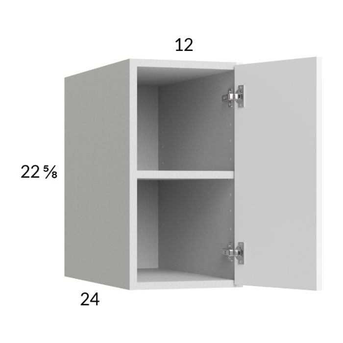 RTA Euro Gloss White 12" x 22-5/8" x 24" Wall Cabinet