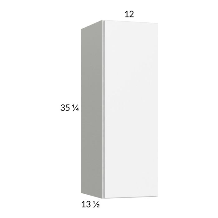 RTA Euro Gloss White 12" x 35-1/4" Wall Cabinet