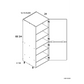 RTA Euro Gloss White 12" x 71" - 1/4" Utility Cabinet with 1 Door and 2 Finished End Panels