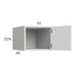 RTA Euro Gloss White 15" x 12-5/8" x 24" Wall Cabinet