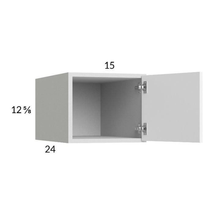 RTA Euro Gloss White 15" x 12-5/8" x 24" Wall Cabinet