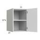 RTA Euro Gloss White 15" x 22-5/8" x 24" Wall Cabinet