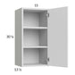 RTA Euro Gloss White 15" x 30-1/4" Wall Cabinet with 2 Finished End Panels