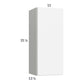 RTA Euro Gloss White 15" x 35-1/4" Wall Cabinet
